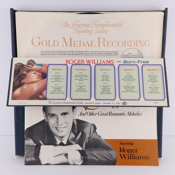 Roger Williams In Born Free & Other Great Romantic Melodies 5x LP Record Box Set - Picture 2 of 12